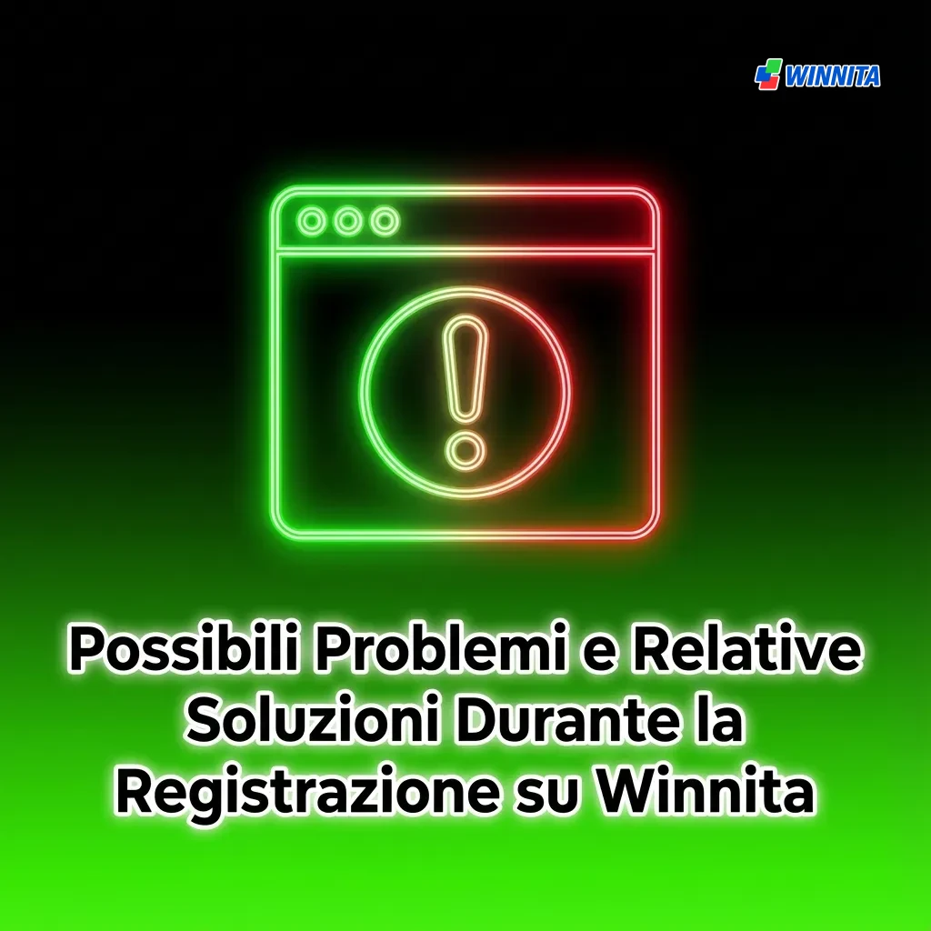 Troubleshooting table for Winnita registration issues including SMS codes, email confirmation, duplicate data, and document uploads.