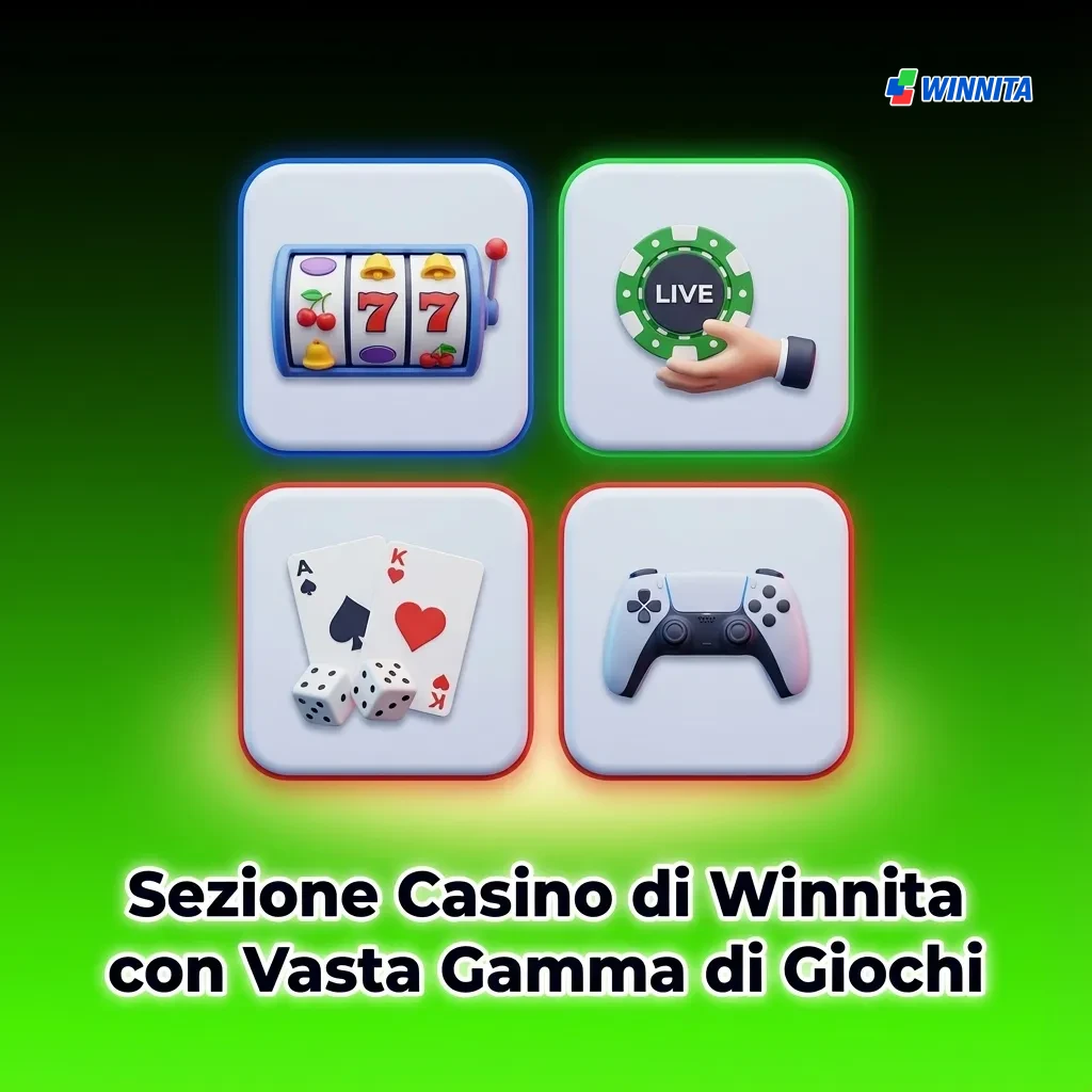 Winnita casino game library showcasing 3,500+ certified titles including slots, roulette, card games, and live game shows