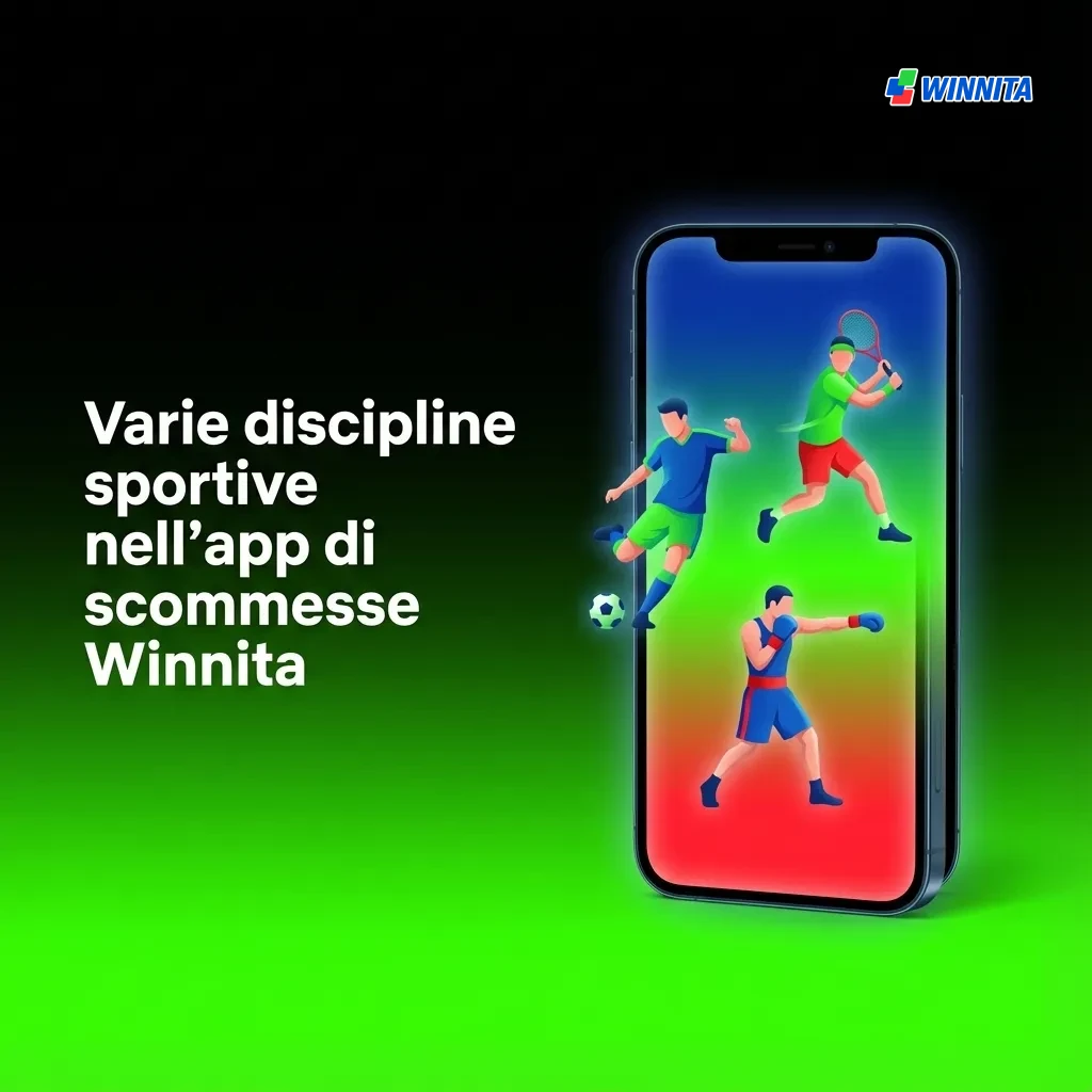 Winnita sports betting app interface showing multiple sports categories including soccer, tennis, basketball, and esports