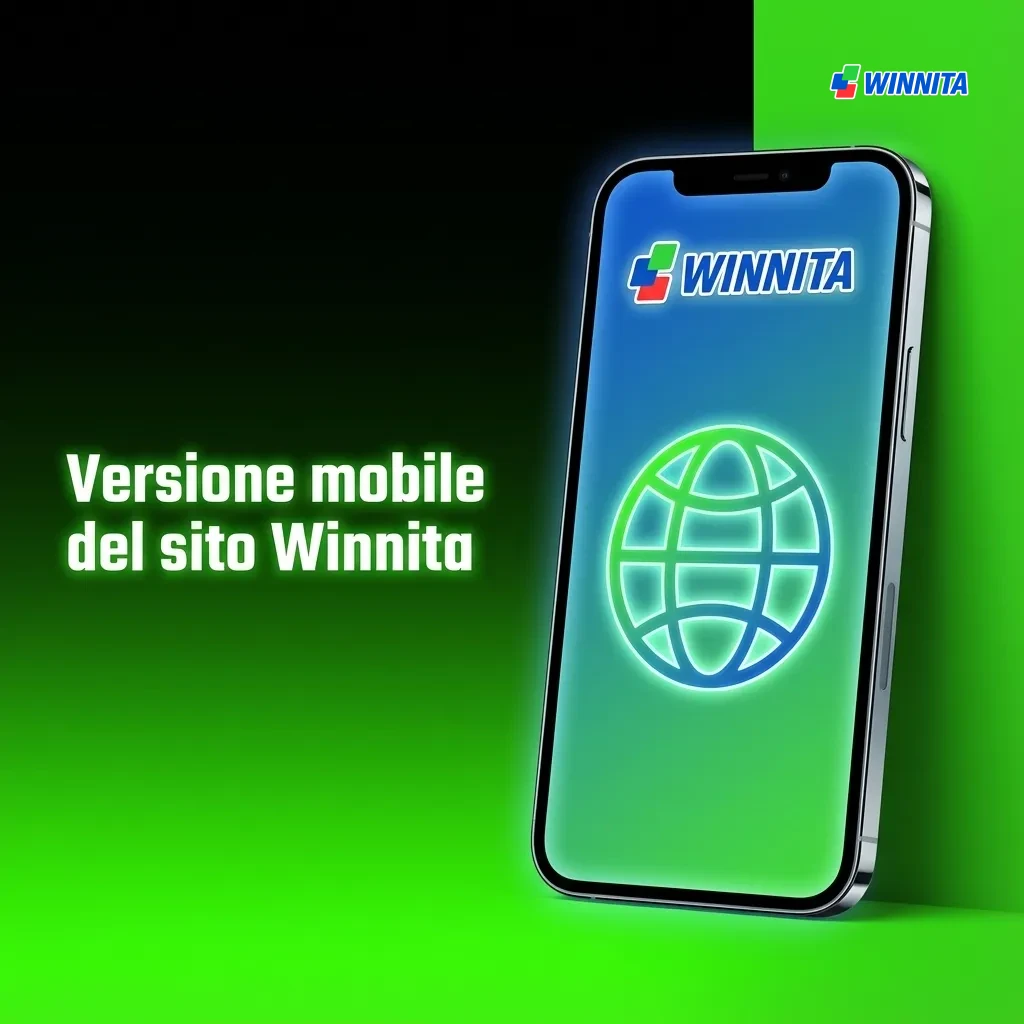 Winnita mobile site interface on smartphone showing casino games and betting options accessible via browser