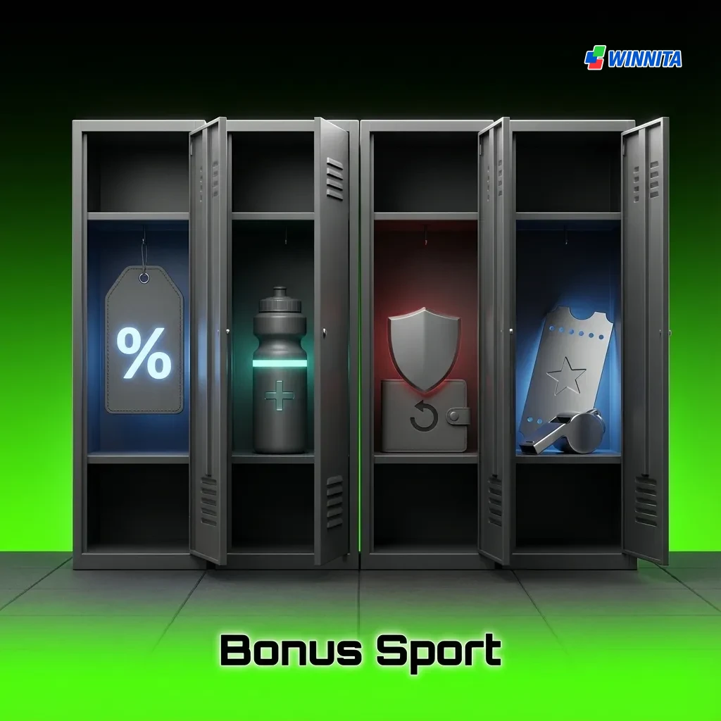 Sports betting bonus offers including welcome bonus, cashback, accumulator boost, and weekly free bets for players.