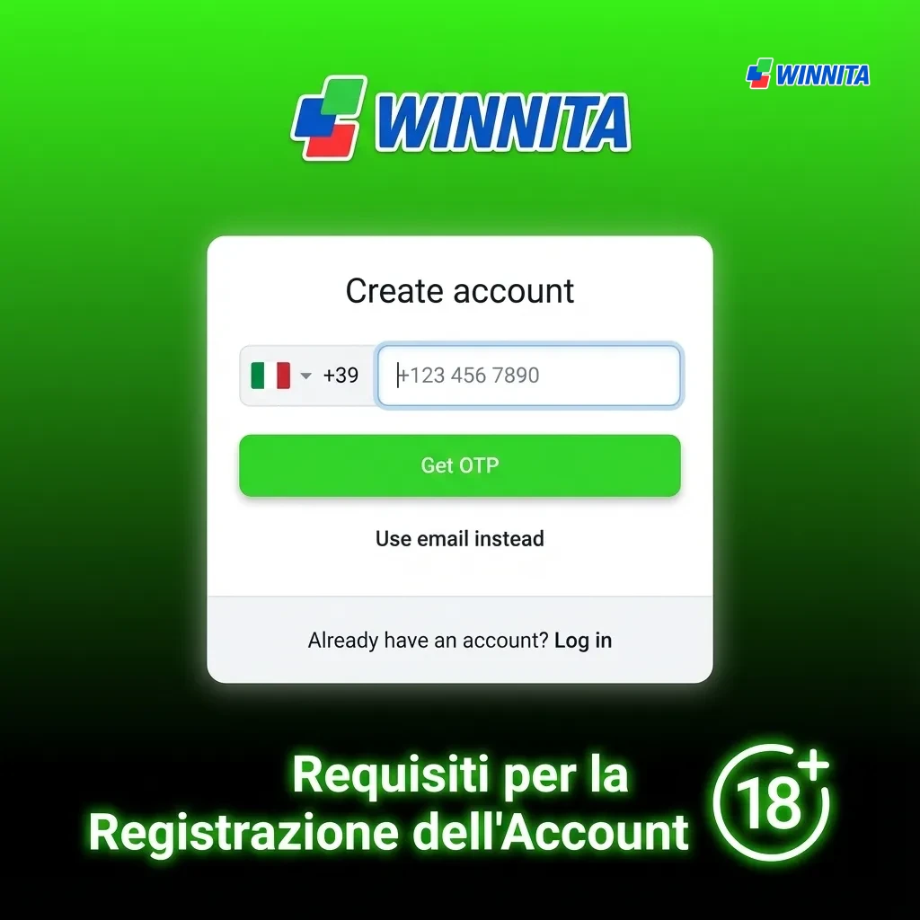 Italian online gaming account registration requirements: age 18+, legal residency, authentic data, single account rule.
